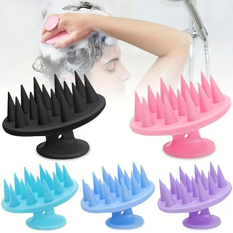 Hair Care Products - فرشاة تدليك الرأس المصنوعة من السيليكون