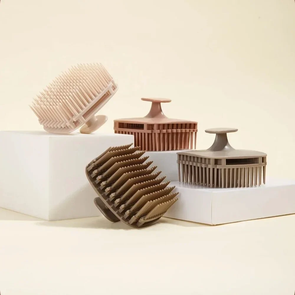 Hair Care Dandruff - فرشاة شامبو سيليكون ناعمة لتدليك فروة