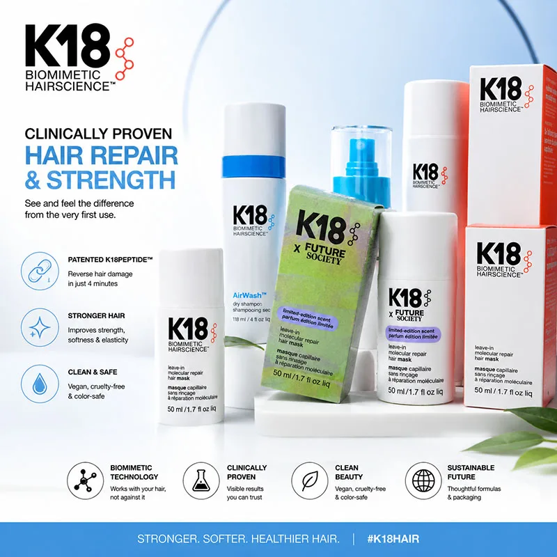 قناع الشعر K18 للترطيب العميق  - مراجعة Hair Care K18 وسعره